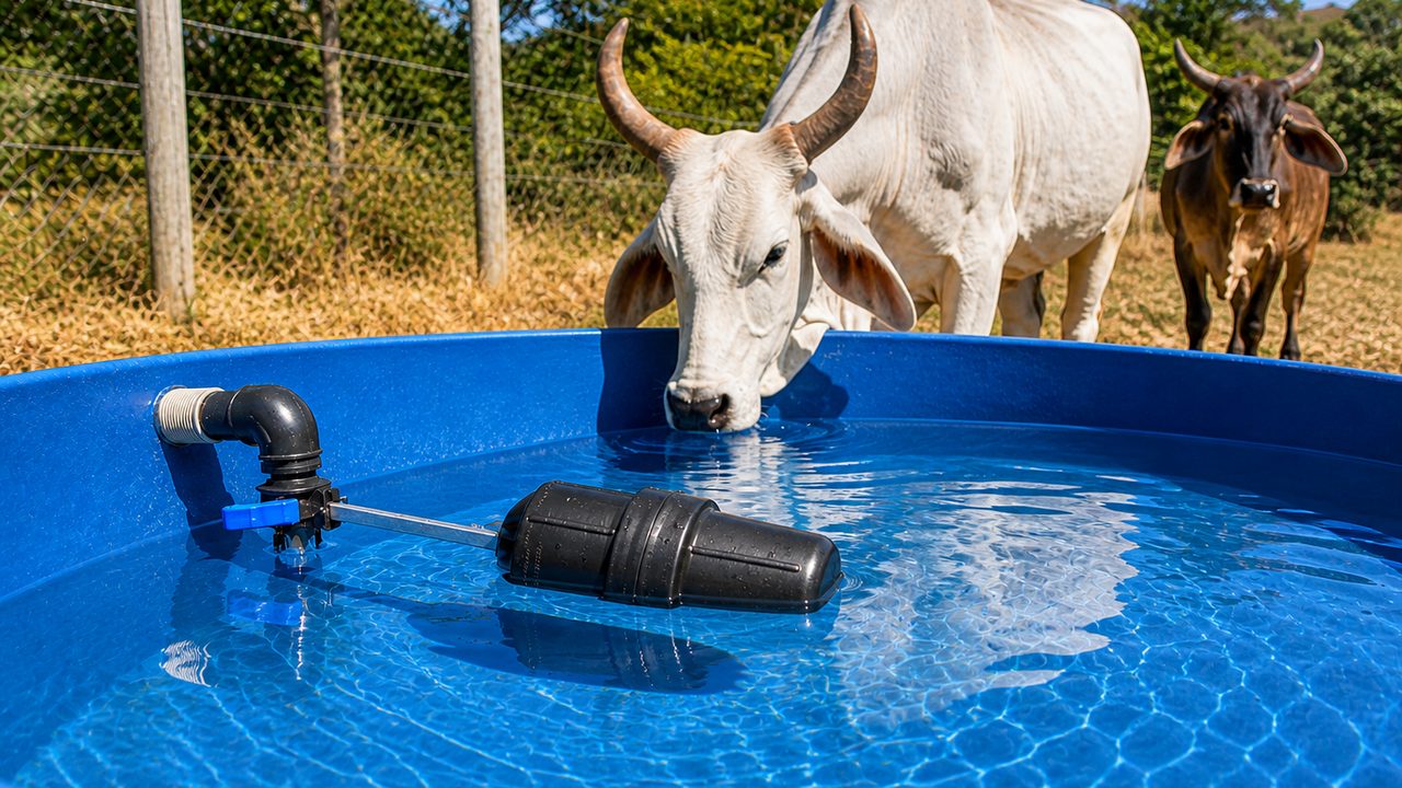 Válvula de boia para bebedouro de gado AquaSuper